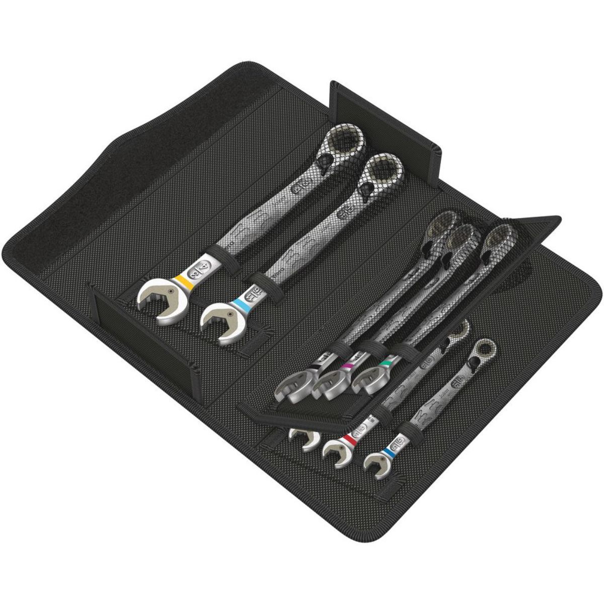 Wera 6001 Joker Switch 8 Imperial Set 1 Maul-Ringratschenschlüssel-Satz, zöllig, 8-teilig