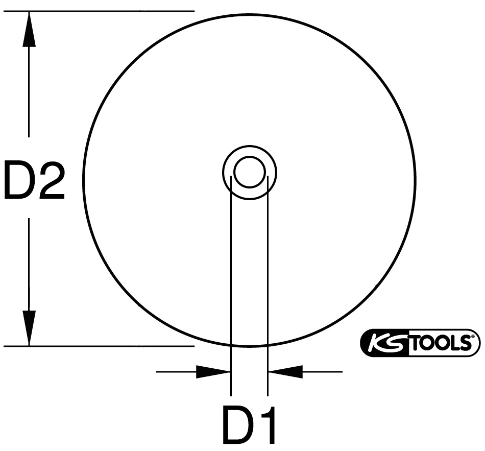 KS Tools Schutzschild für Druckluft-Ausblaspistole, Ø 100 mm