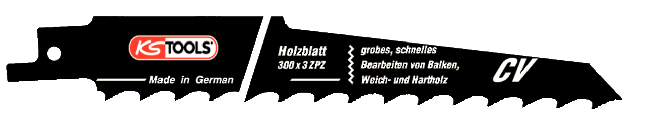 KS Tools Säbelsägeblatt, CV, 280mm, 8,5mm, 5er Pack
