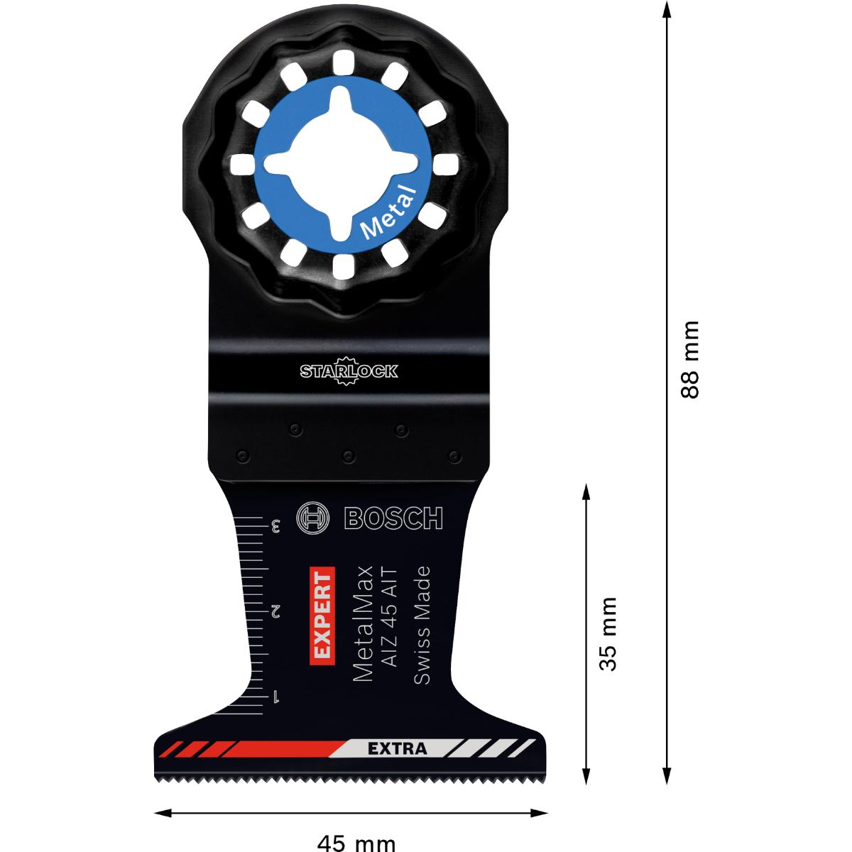 Bosch EXPERT AIZ 45 AIT MetalMax Tauchsägeblatt, 45 x 35 mm, 1-Stück