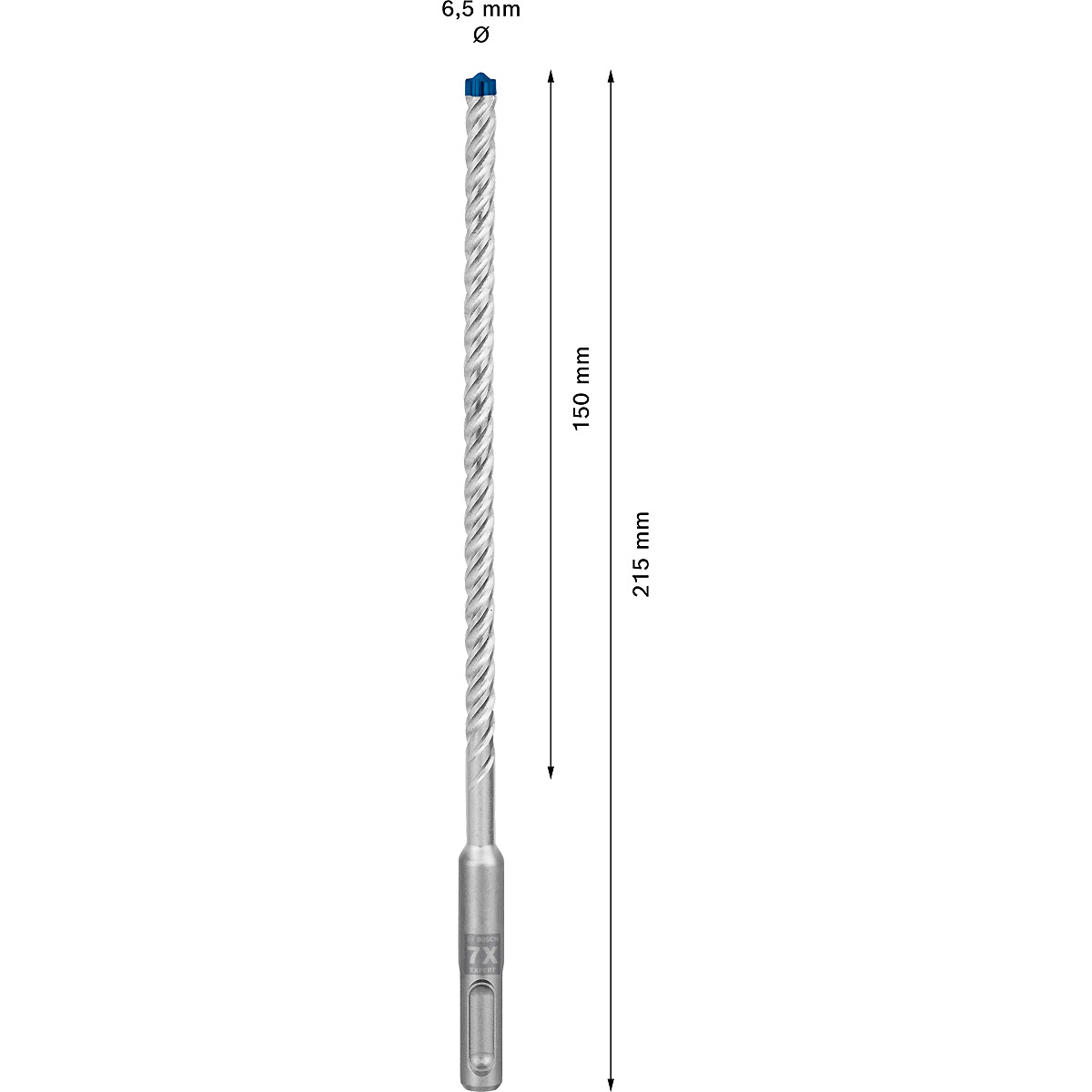 Bosch EXPERT SDS plus-7X Hammerbohrer, für Bohrhämmer ø 6.5 mm