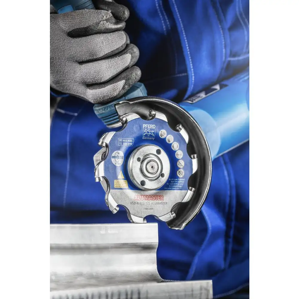 PFERD TOOLS Hochleistungsfrässcheibe ALUMASTER R Ø 115 mm für Winkelschleifer Alu Bearbeitung