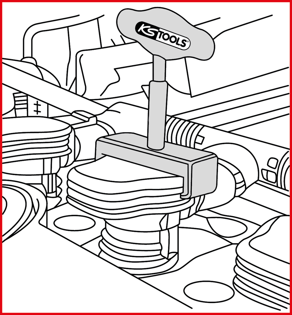 KS Tools T-Griff-Zündspulen-Abzieher-Typ 3, 105mm