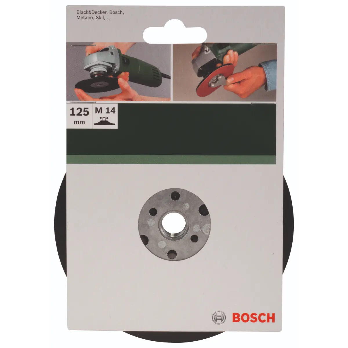 Bosch Schleifteller für Winkelschleifer, Spannsystem, 125 mm