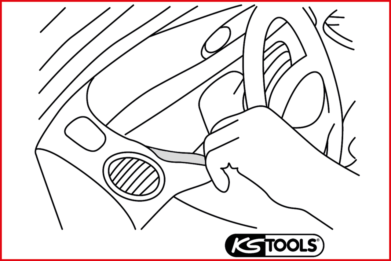 KS Tools Kunststoffkeil-Satz, 5-tlg