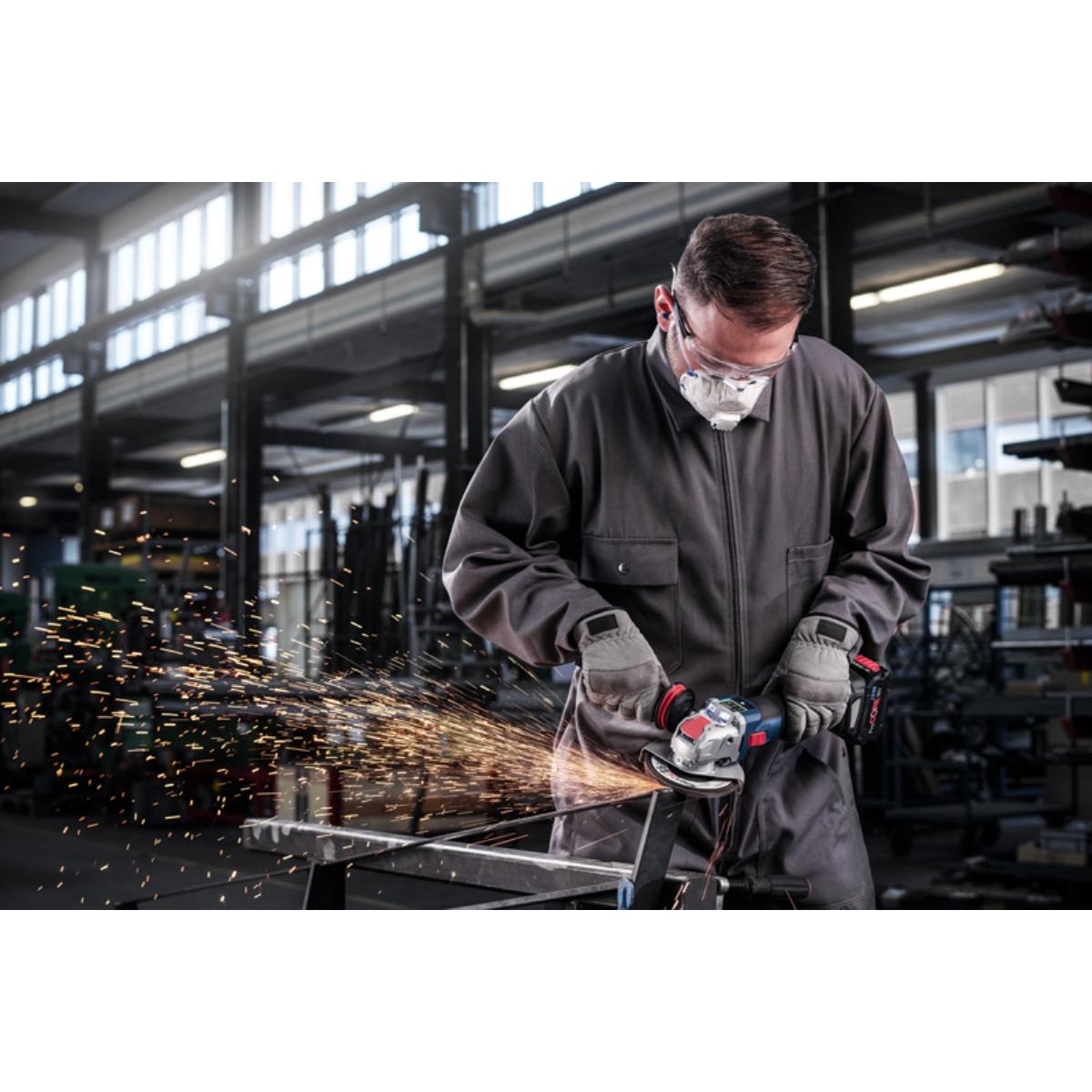Bosch PRO X571 Fächerschleifscheibe, abgewinkelt, 115 mm, K120, X-Lock