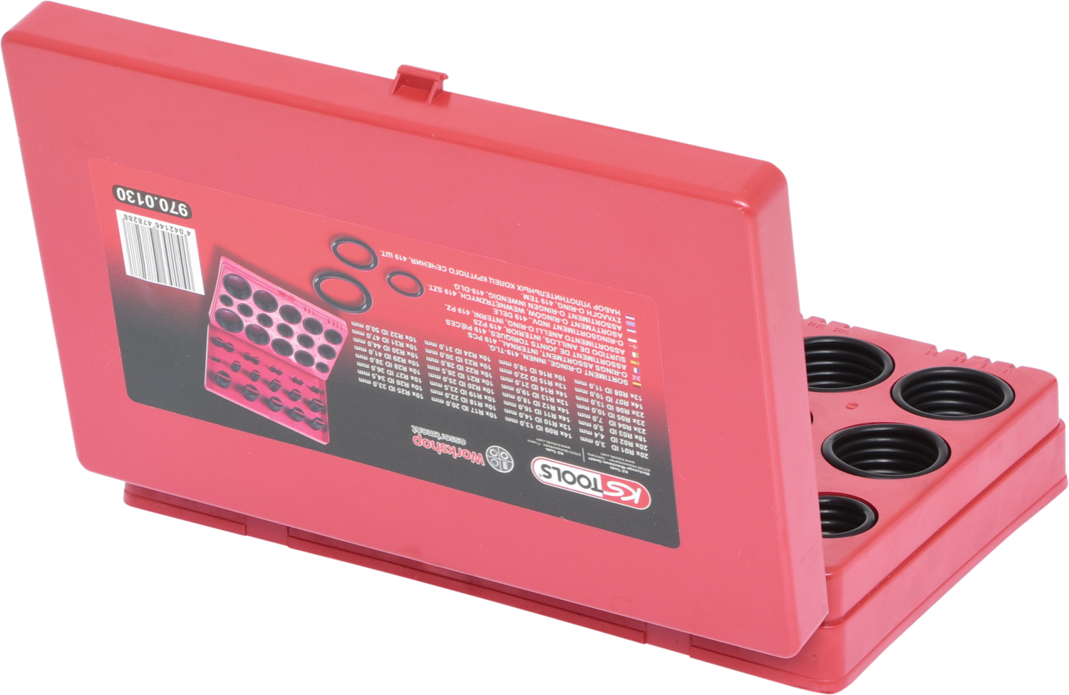 KS Tools Sortiment O-Ringe,Innen Ø 3-50mm-R01-R32, 419-tlg