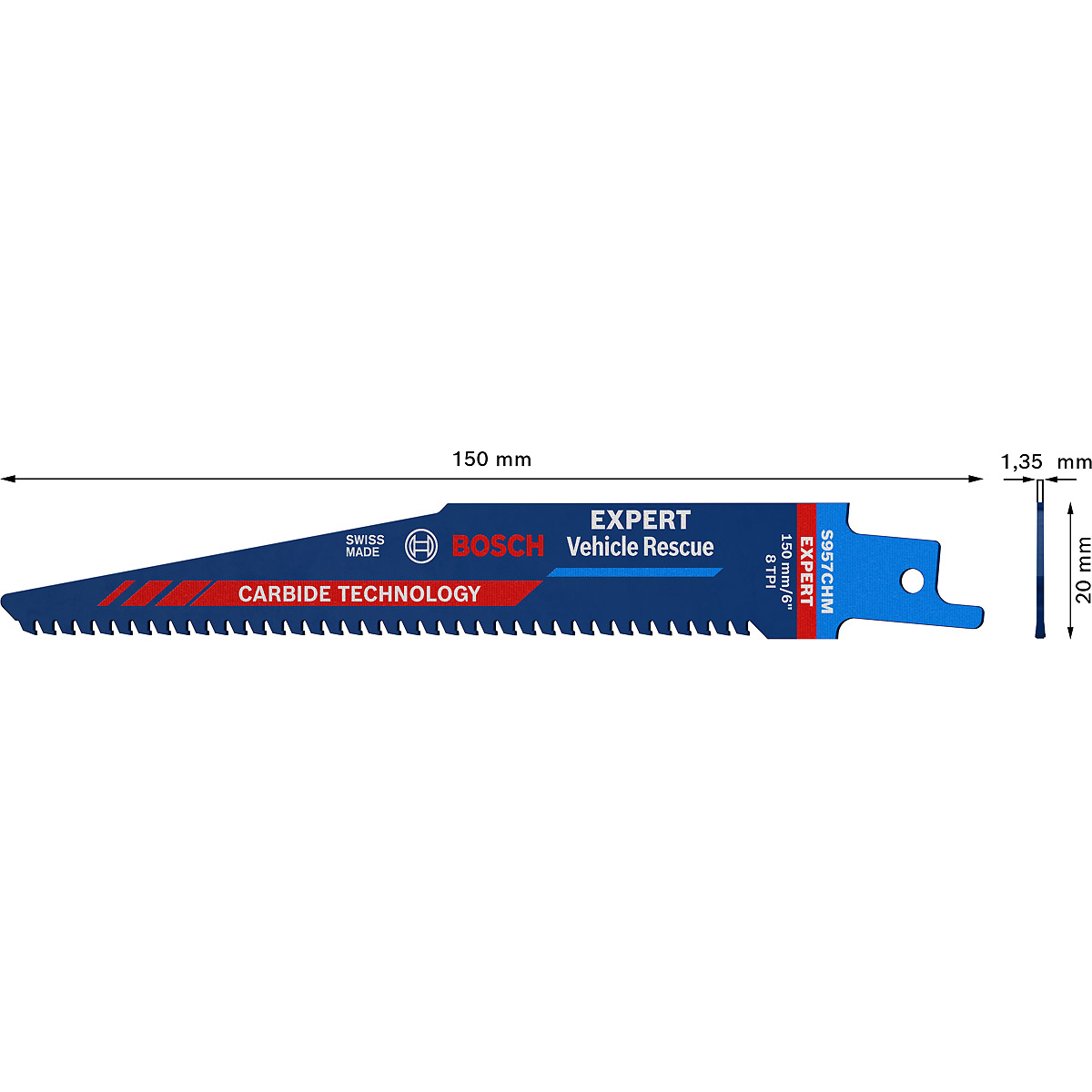 Bosch EXPERT ‘Vehicle Rescue’ S 957 CHM Säbelsägeblatt