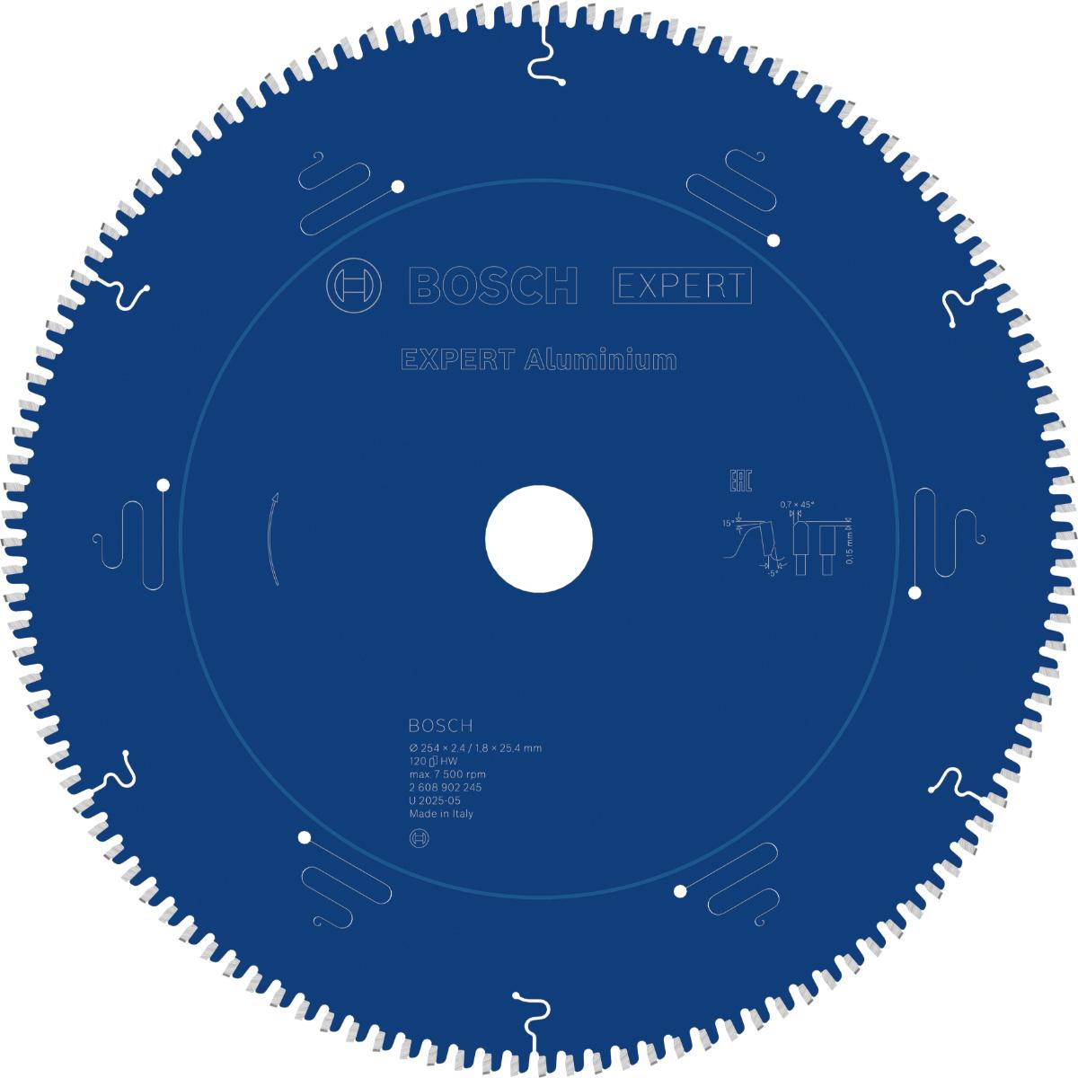 Bosch EXPERT Aluminium Kreissägeblatt, 254x25,4 mm, Z120