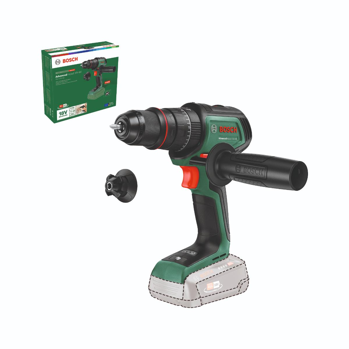 Bosch Akku-Schlagbohrmaschine AdvancedImpact 18V-80 QuickSnap