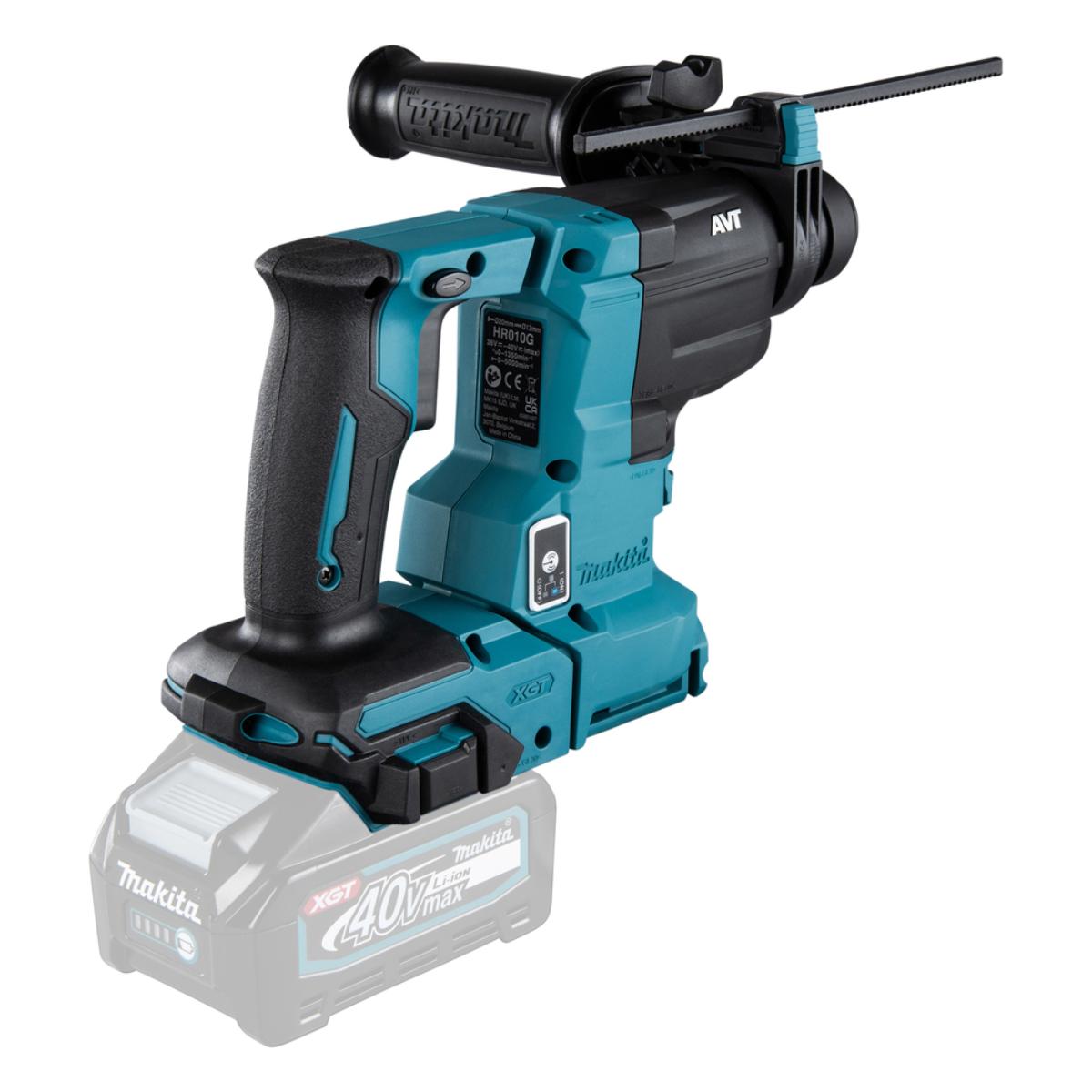 Makita Akku-Kombihammer 40V max. - SDS-PLUS - 2,1 J - 20 mm - HR010GZ