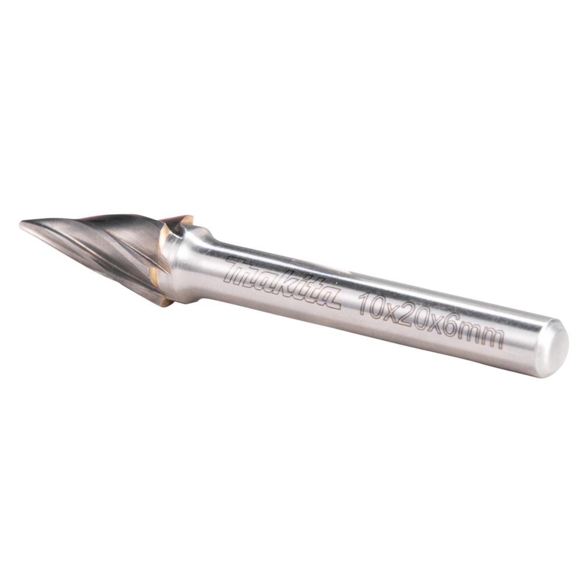 Makita Hartmetall Frässtift Spitzkegel - Alu-Verzahnung - LxØ 20x10 mm - B-52853