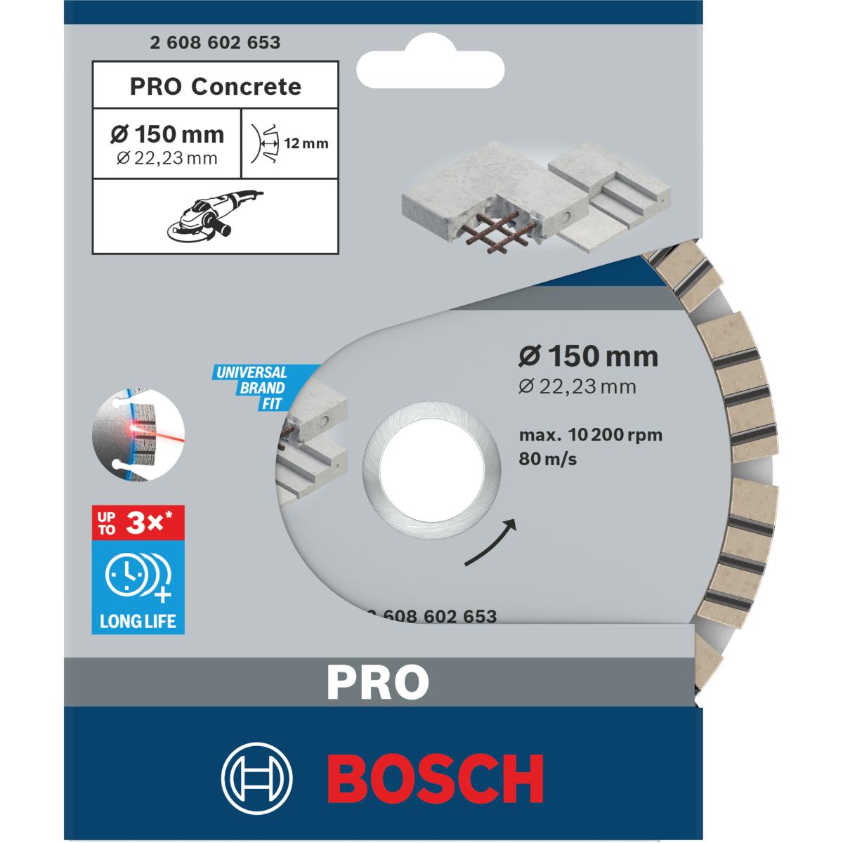 Bosch PRO Diamanttrennscheibe Best for Concrete