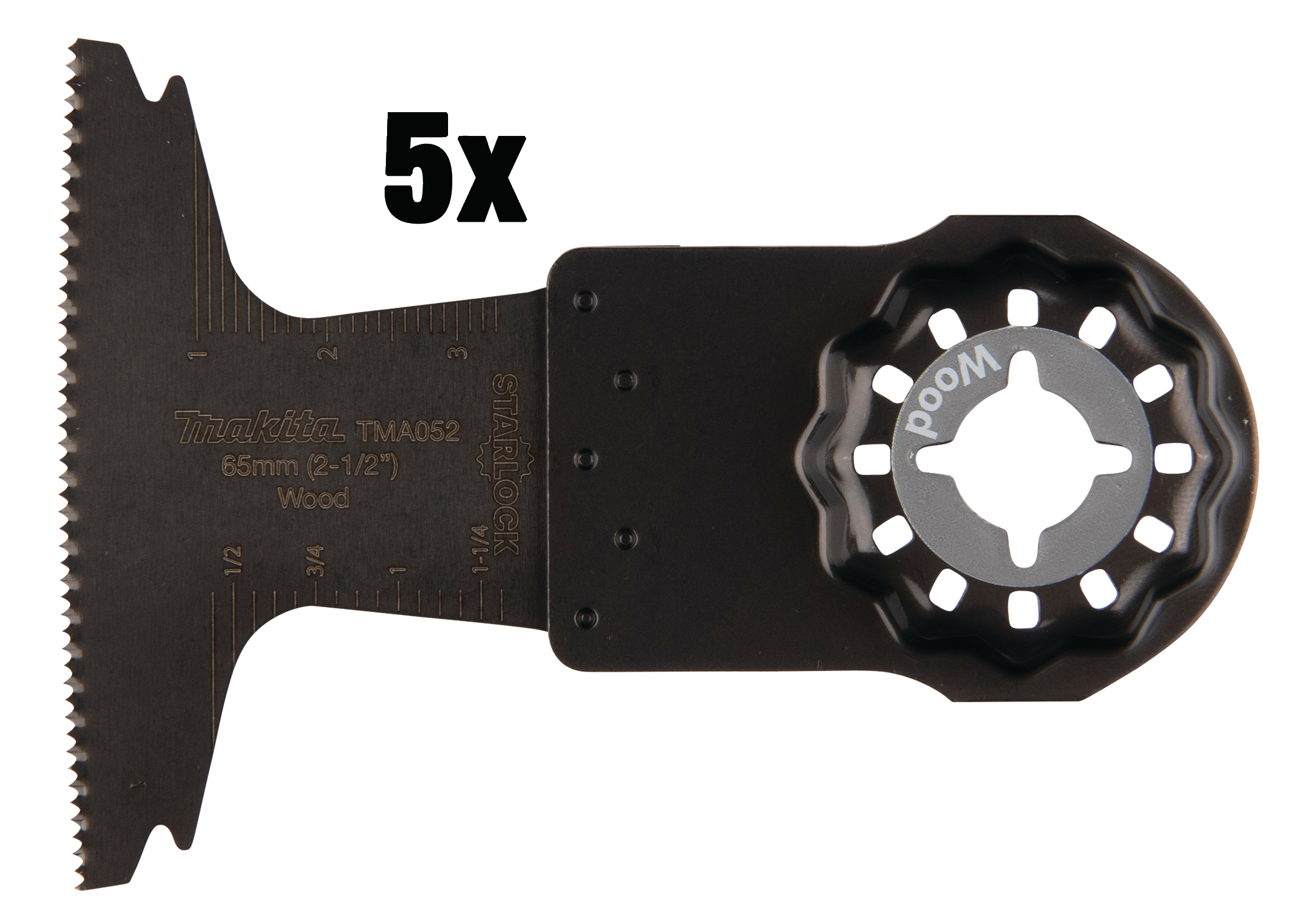 Makita Tauchsägeblatt HCS, TMA052 - 65x40 mm - 1,3 mm für Holz, 5 Stück