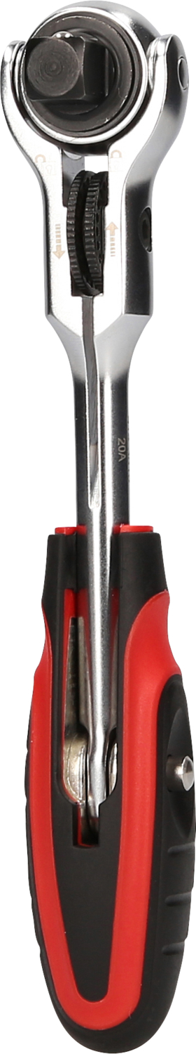 KS Tools 3/8" MODIFIX Mini-T-Griff-Schwenkkopf-Knarre, 72 Zahn, 0°+90°