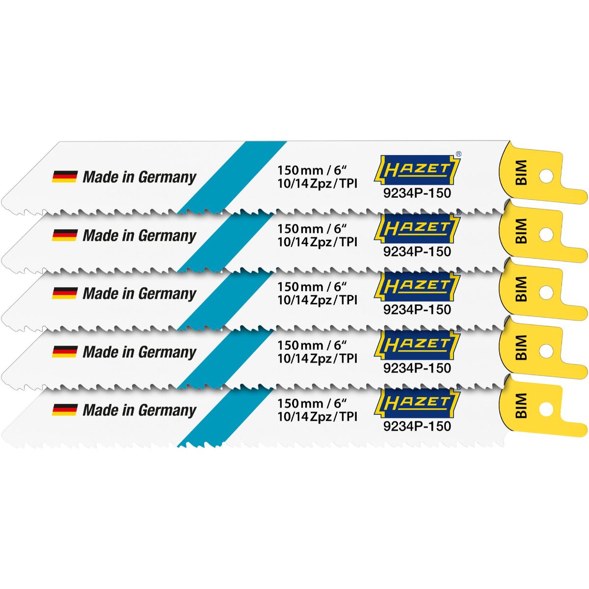 HAZET Sägeblätter Satz 2 – 10 mm, 5-Stück