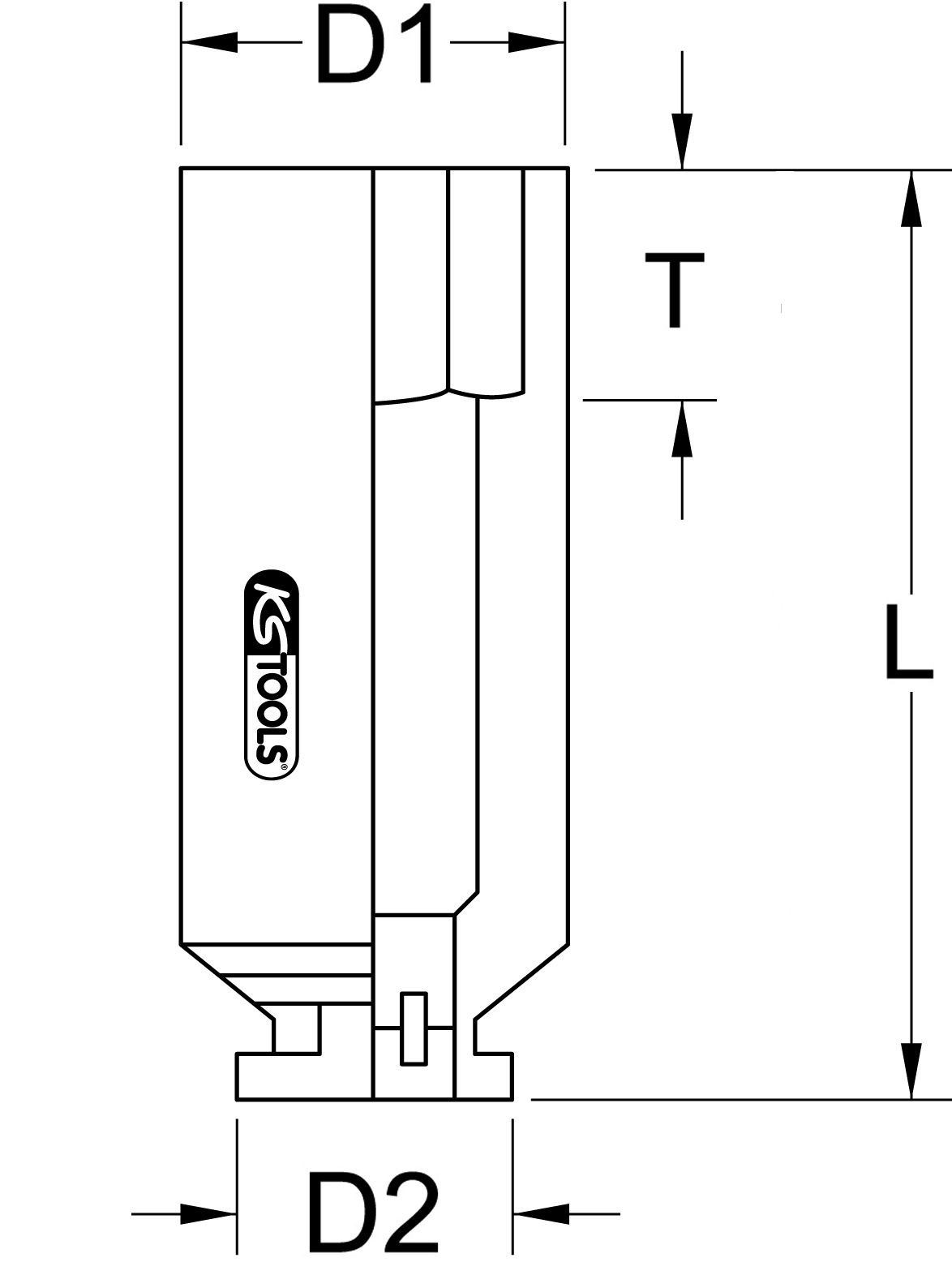 KS Tools 3/4" Vierkant-Kraftstecknuss, 19 mm