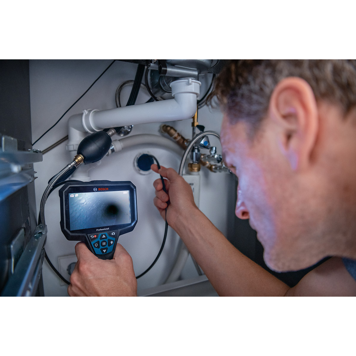 Bosch Inspektionskamera GIC 12V-5-27 C, 1 x Akku GBA 12V 2.0Ah, L-BOXX
