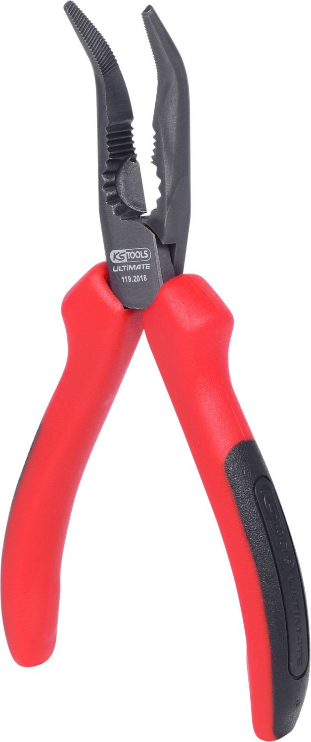 KS Tools ULTIMATEplus Flachrundzange, gebogen, 165mm