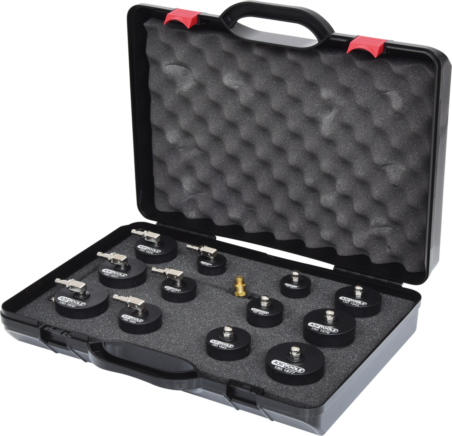 KS Tools Turbolader-Bajonett-Ladeluft-System-Prüfkoffer-Satz, 13-tlg
