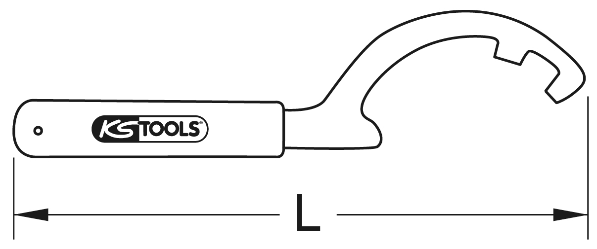 KS Tools BRONZEplus Kupplungsschlüssel B-C Ø 12 mm 
