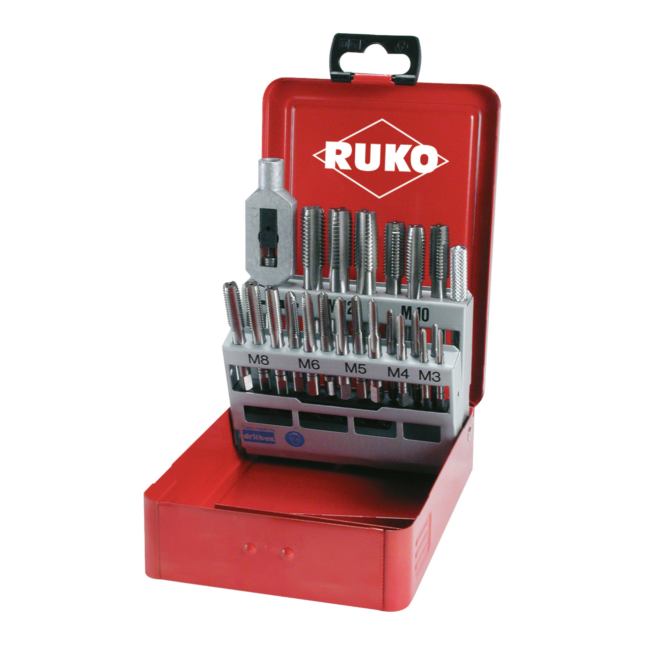RUKO Handgewindebohrer-Satz HSS - 22-tlg.