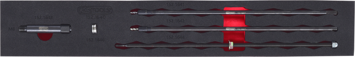 KS Tools Universal Glühkerzenspitzen-Ausbohrsatz M8 x 1,0