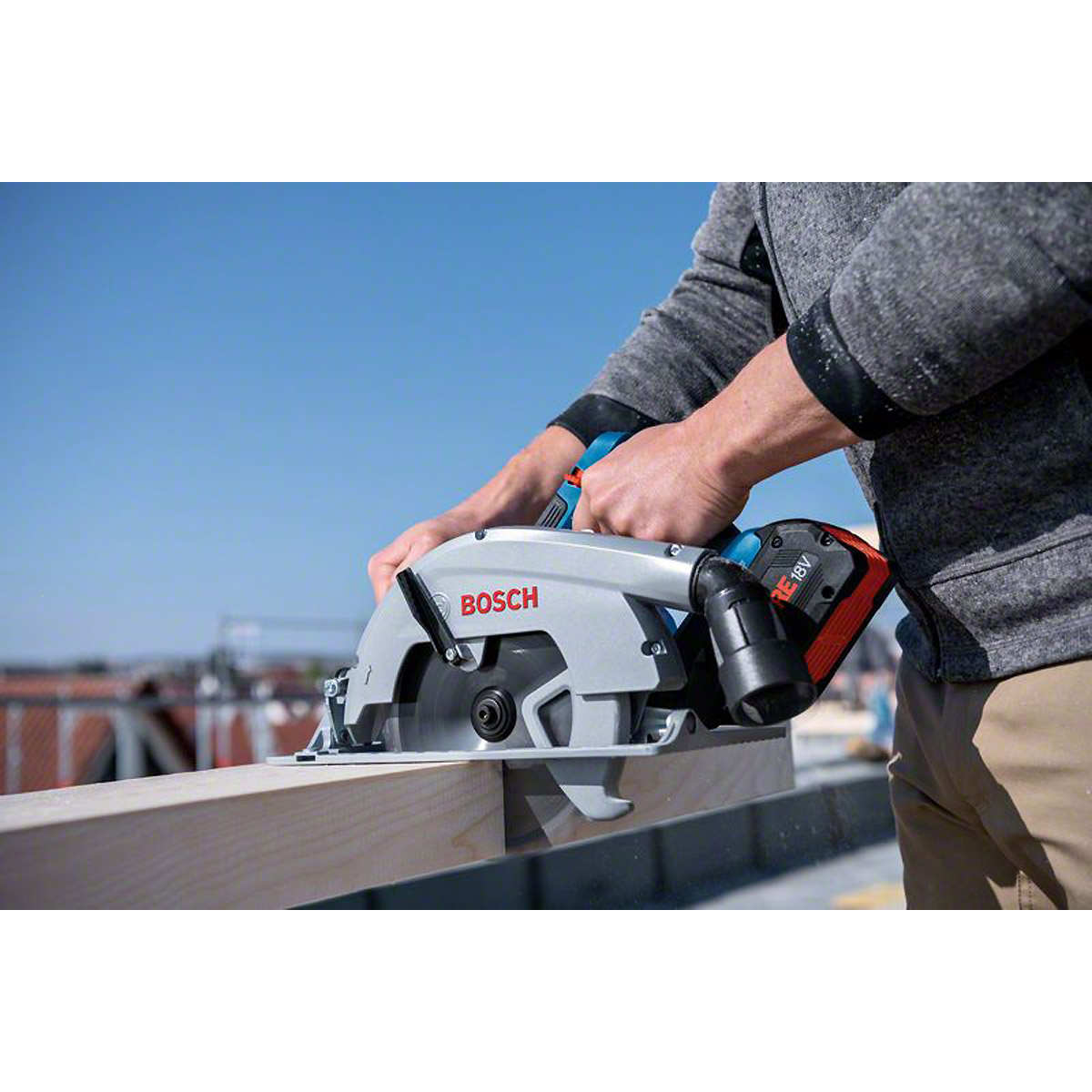 Bosch Akku-Kreissäge GKS 18V-70 L in L-BOXX 238