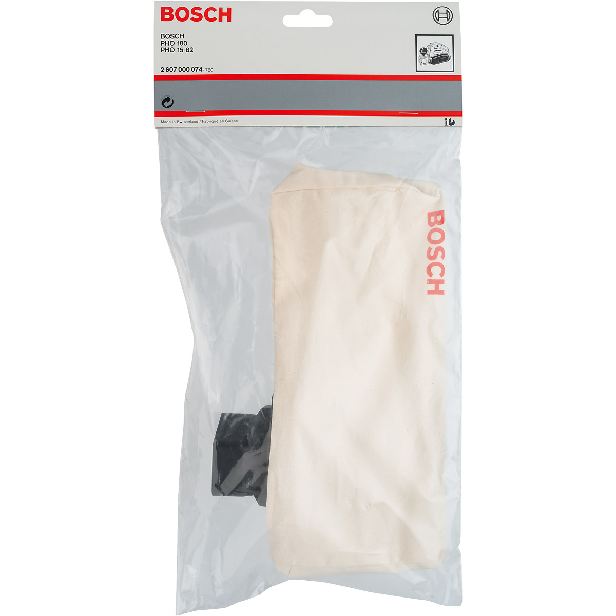 Bosch Staubbeutel mit Adapter für Handhobel, Gewebe, für PHO 1, PHO 15-82, PHO 100