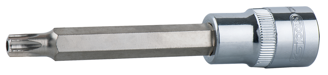 KS Tools 3/8" CHROMEplus Bit-Stecknuss Torx mit Stirnlochbohrung,lang