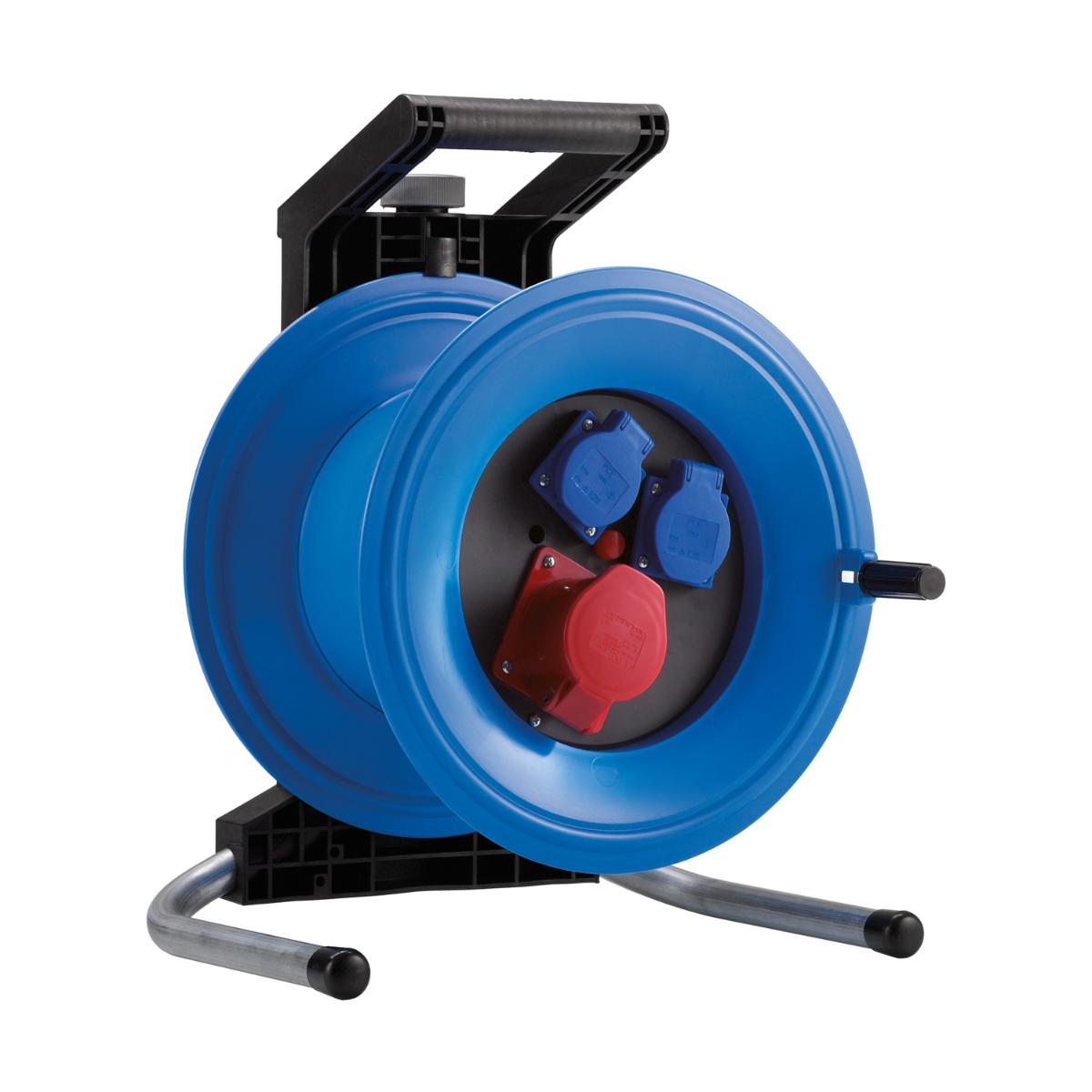 HEDI Kunststoff-Drehstromkabeltrommel Professional Plus Ø 320 mm, 16A-Ausführung, 1 CEE-Steckdose, l