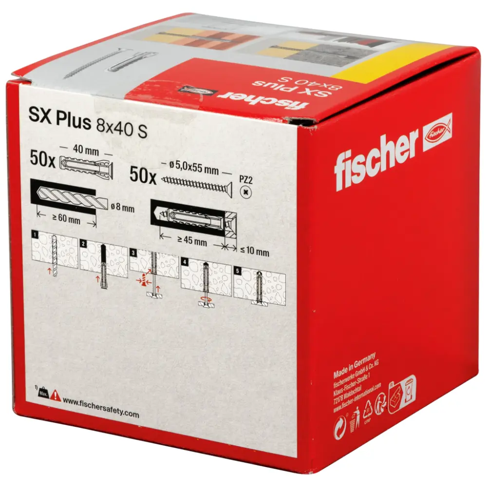 Fischer Spreizdübel SX Plus 8x40 S