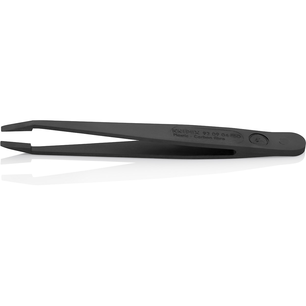 KNIPEX Kunststoffpinzette ESD, schwarz