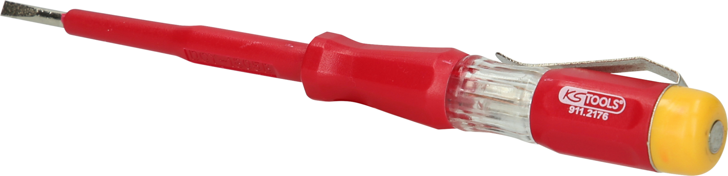 KS Tools Spannungsprüfer mit Schutzisolierung 100-500 V, 140mm