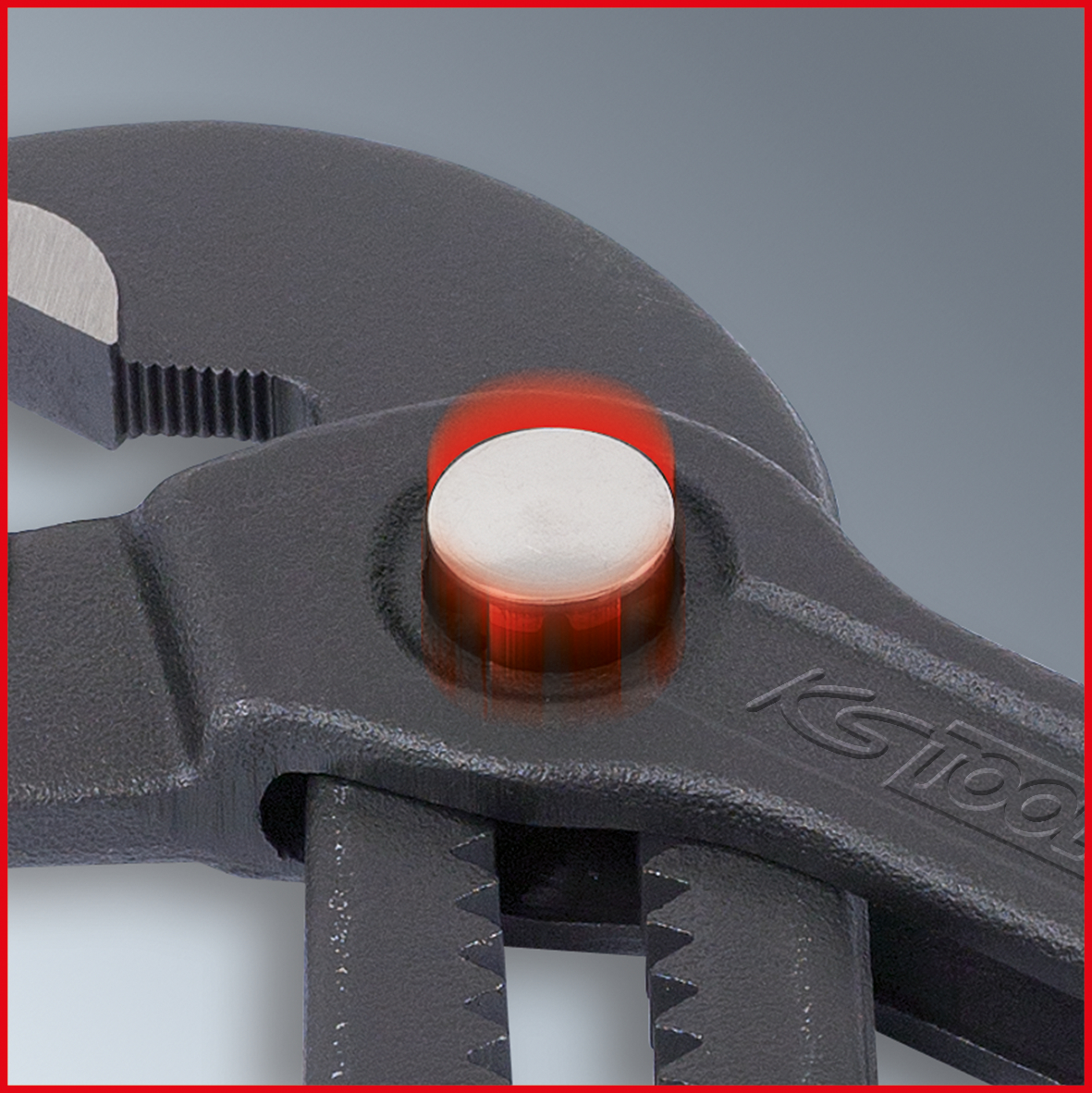 KS Tools Wasserpumpenzange mit Druckknopfverstellung
