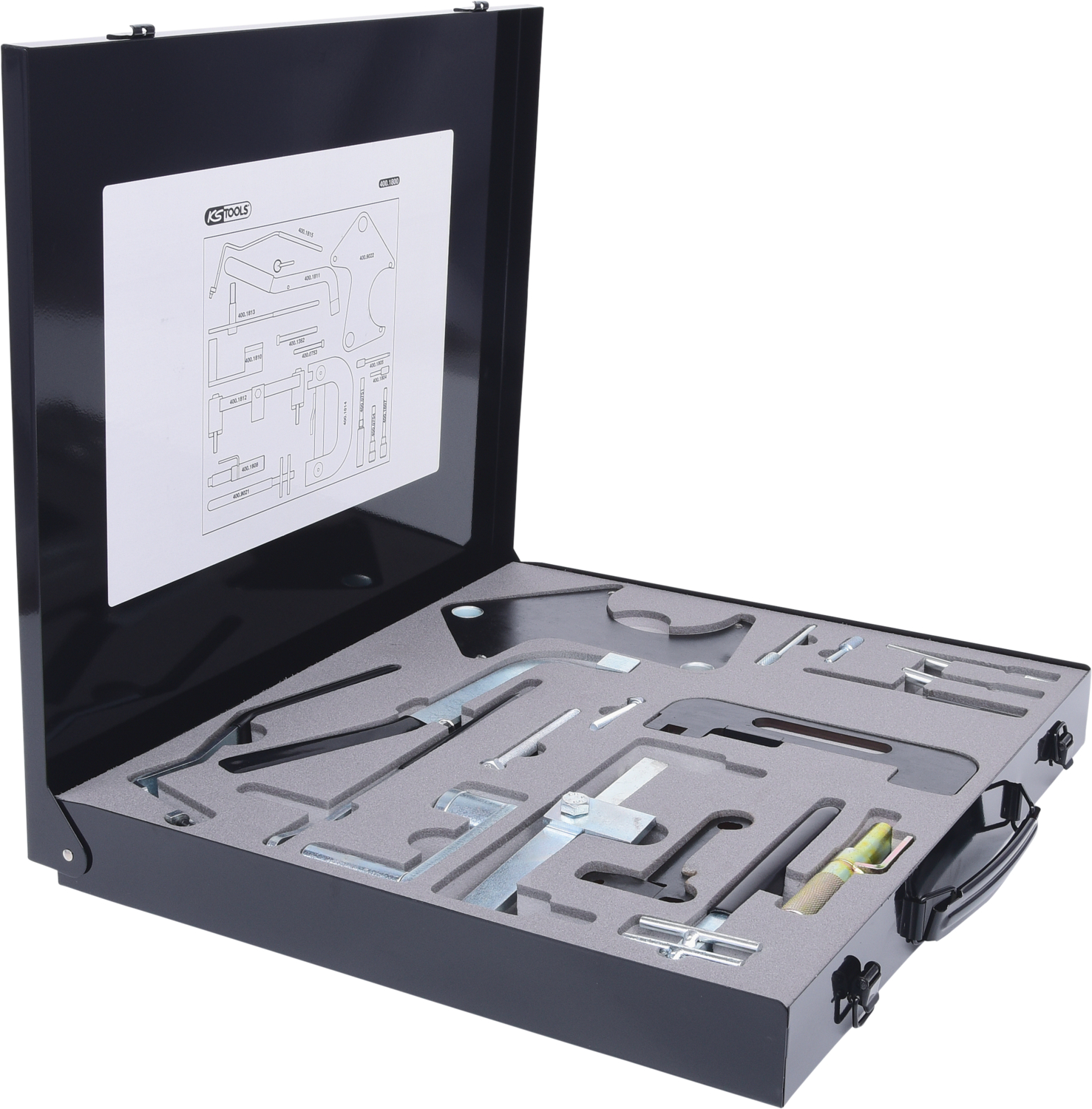KS Tools Motoreinstell-Werkzeug-Satz für Renault, 18-tlg