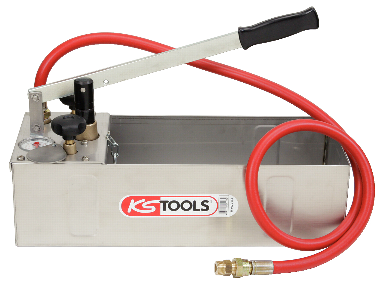 KS Tools Edelstahl Druck-Prüfpumpe, 12 Liter