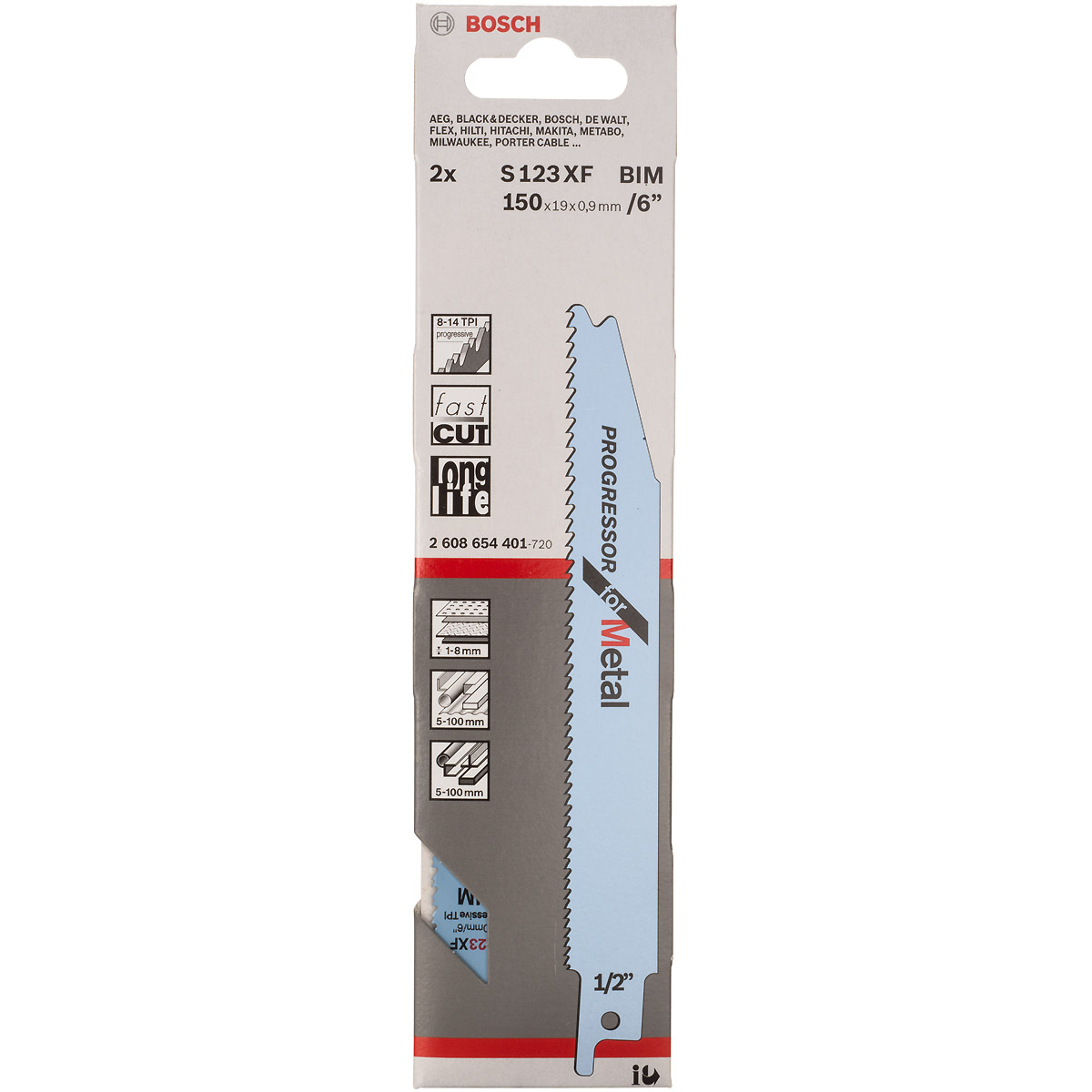 Bosch Säbelsägeblatt S 123 XF Progressor for Metal