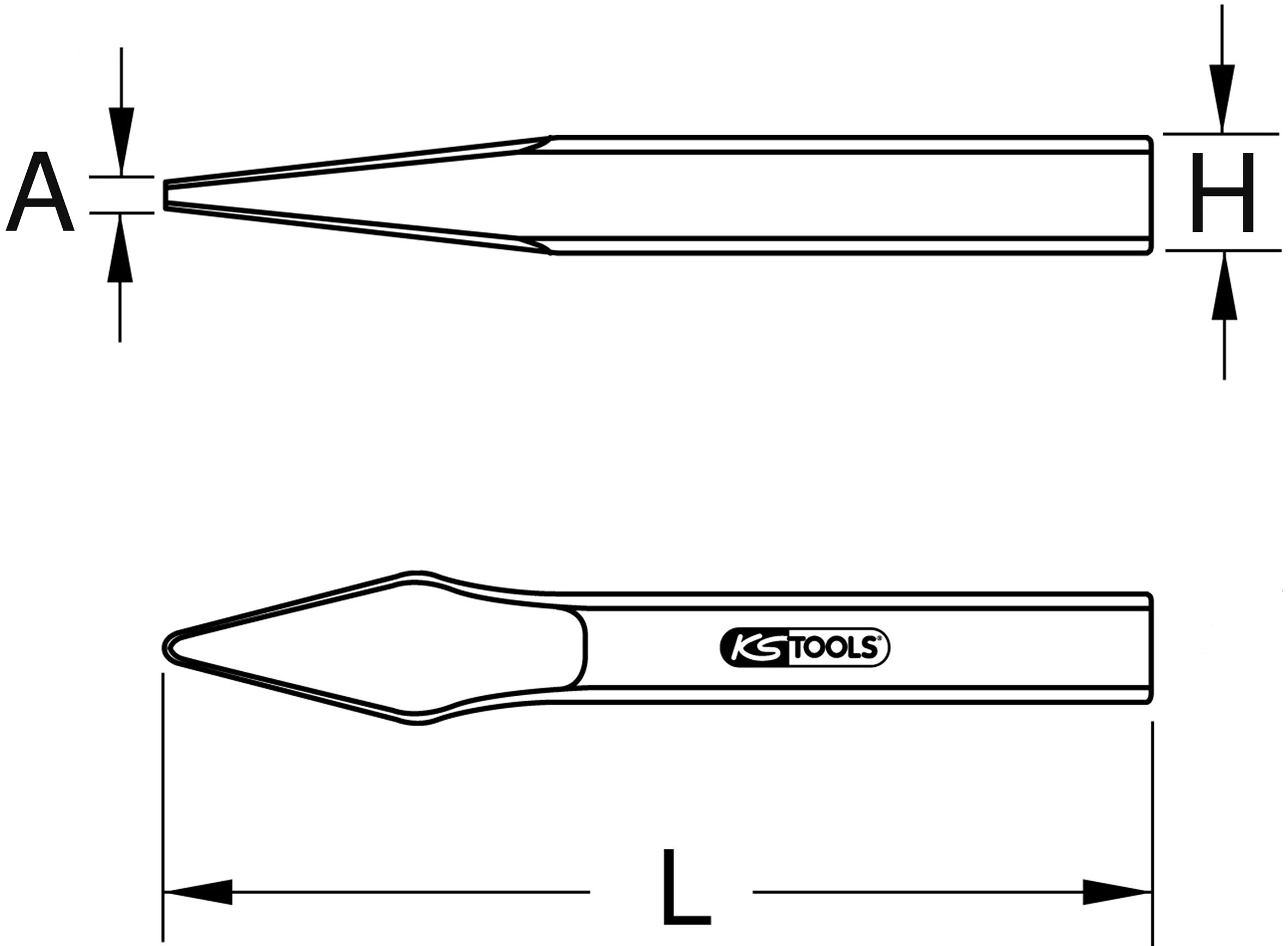 KS Tools BRONZEplus Kreuzmeißel
