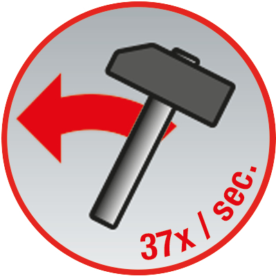 KS Tools Vibro-Impact Druckluft-Meißelhammer-Satz, 6-tlg