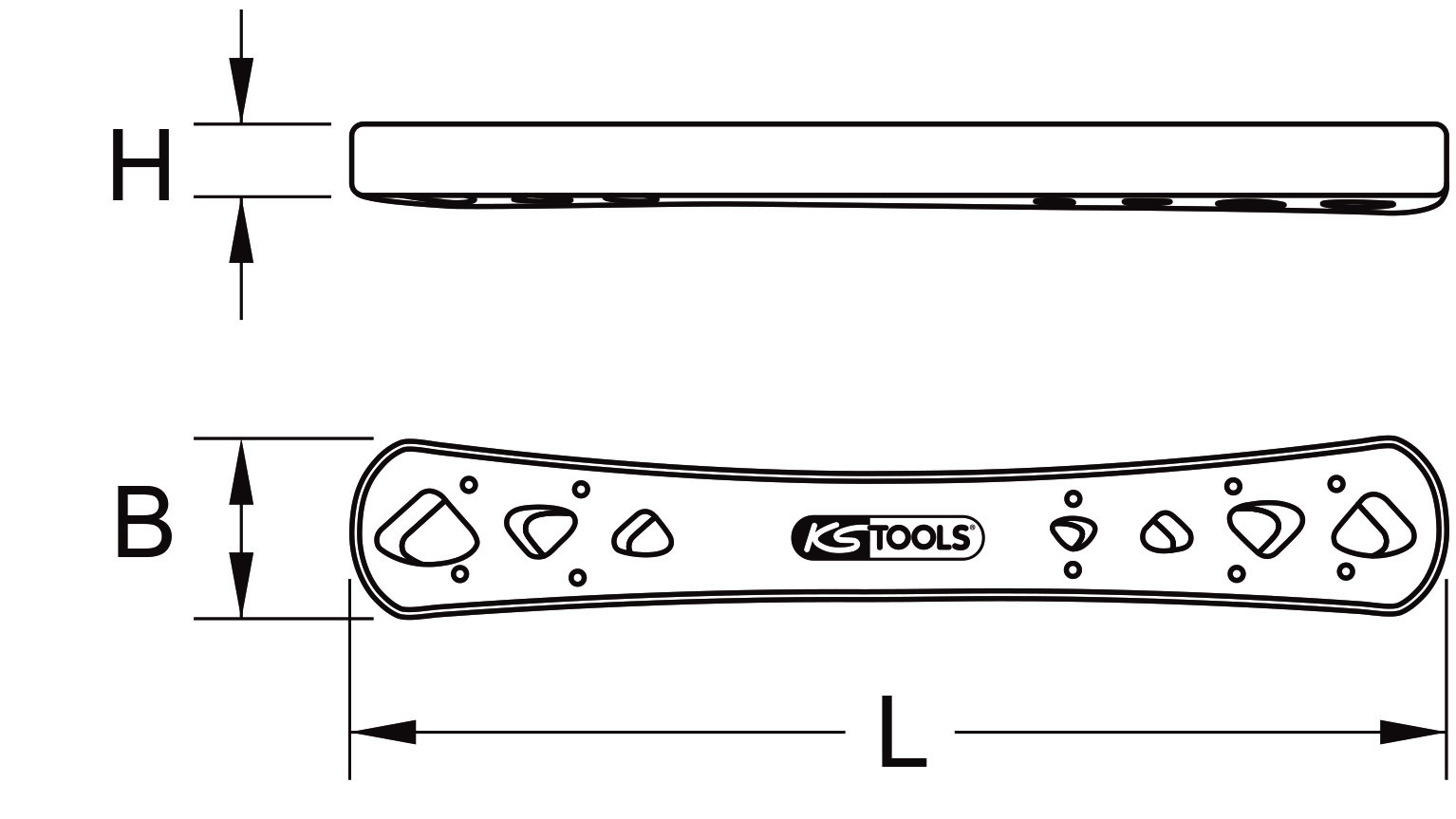 KS Tools Ausrichtungswerkzeug, 248 mm