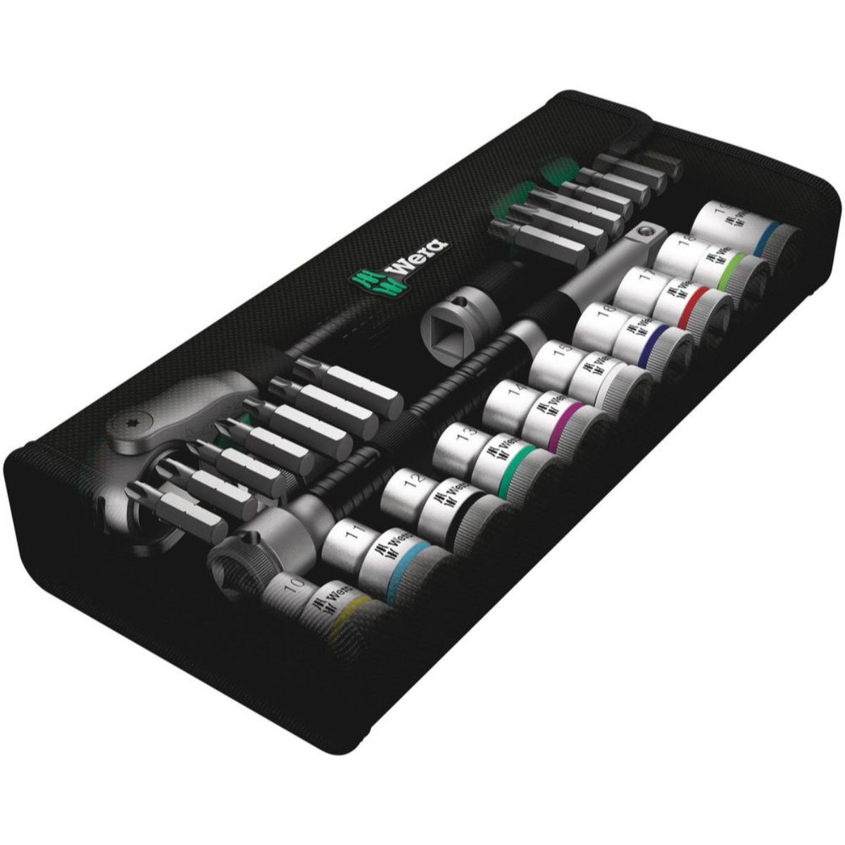 Wera 8100 SC 6 Zyklop Speed-Knarrensatz, 1/2"-Antrieb, metrisch, 28-teilig