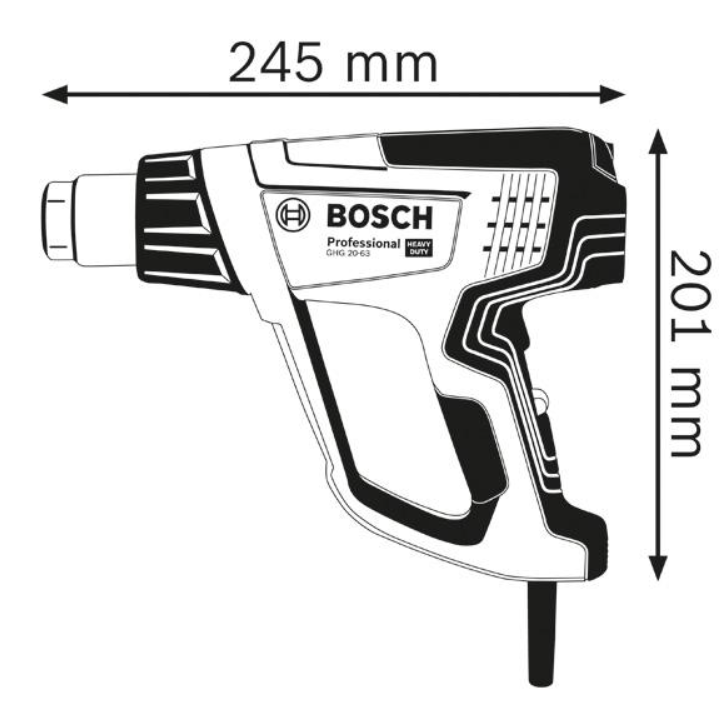 Bosch Heißluftgebläse GHG 20-63