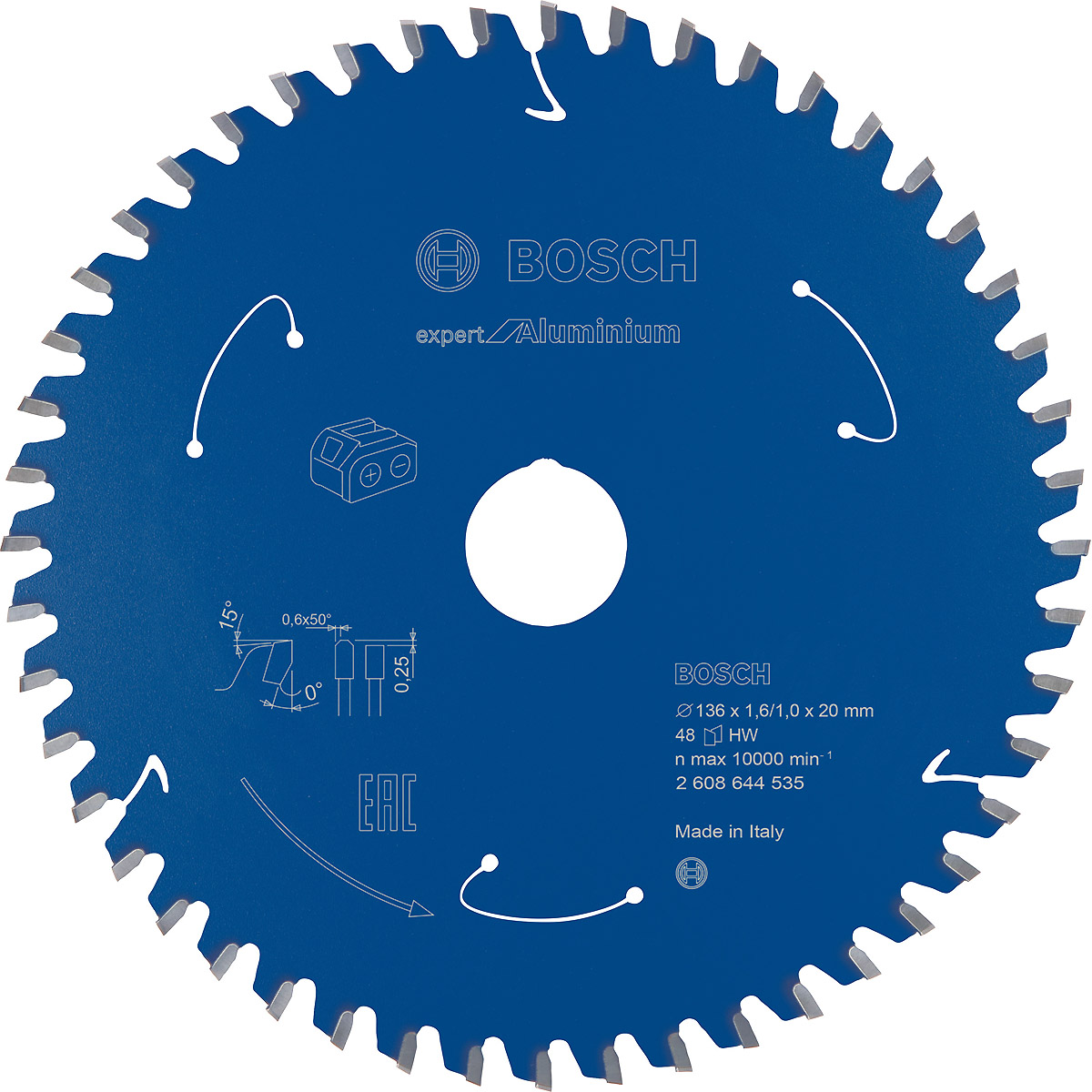 Bosch Akku-Kreissägeblatt Expert for Aluminium