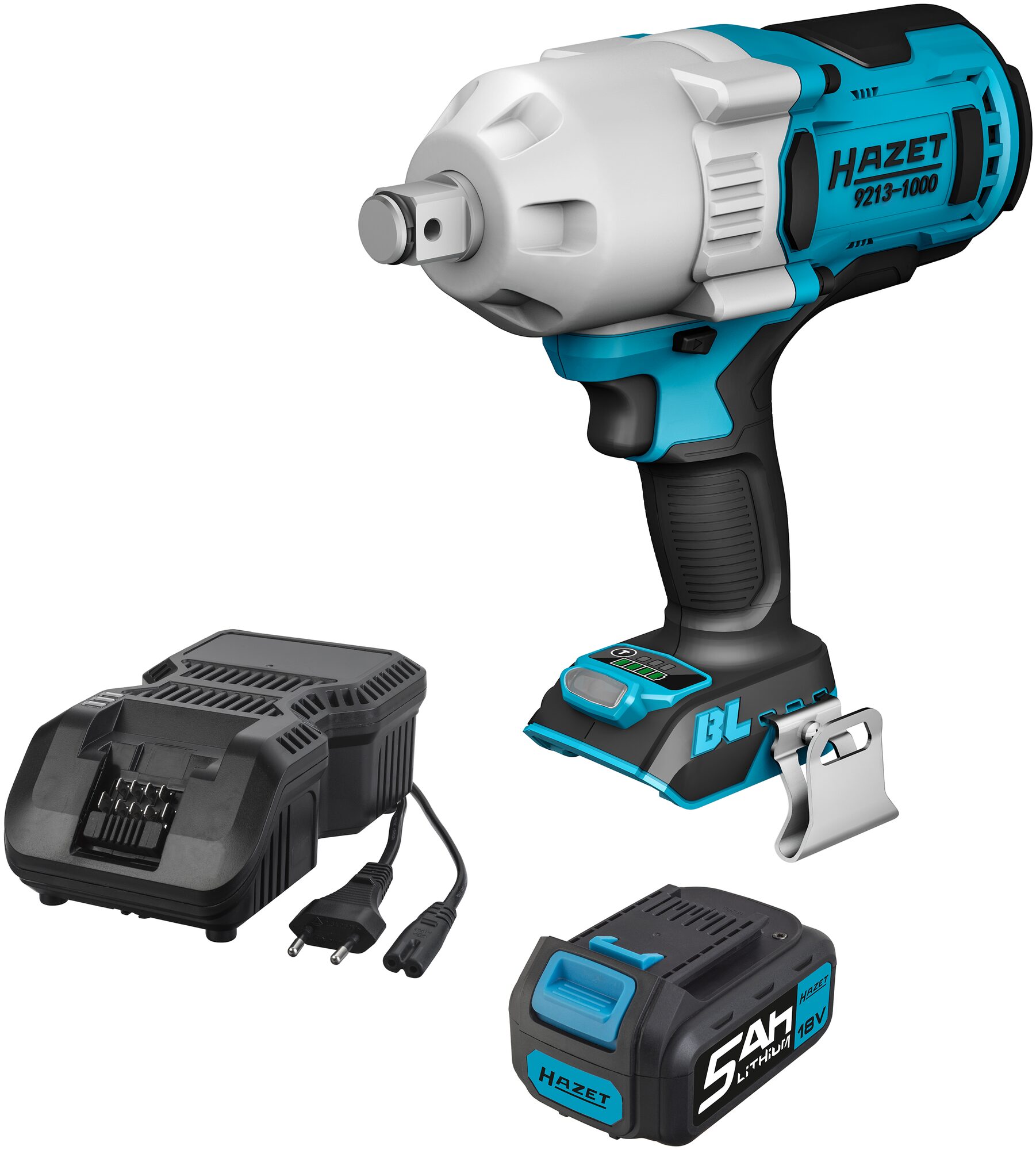 HAZET Akku-Schlagschrauber, 18 V, 1400 Nm, 3/4 Zoll