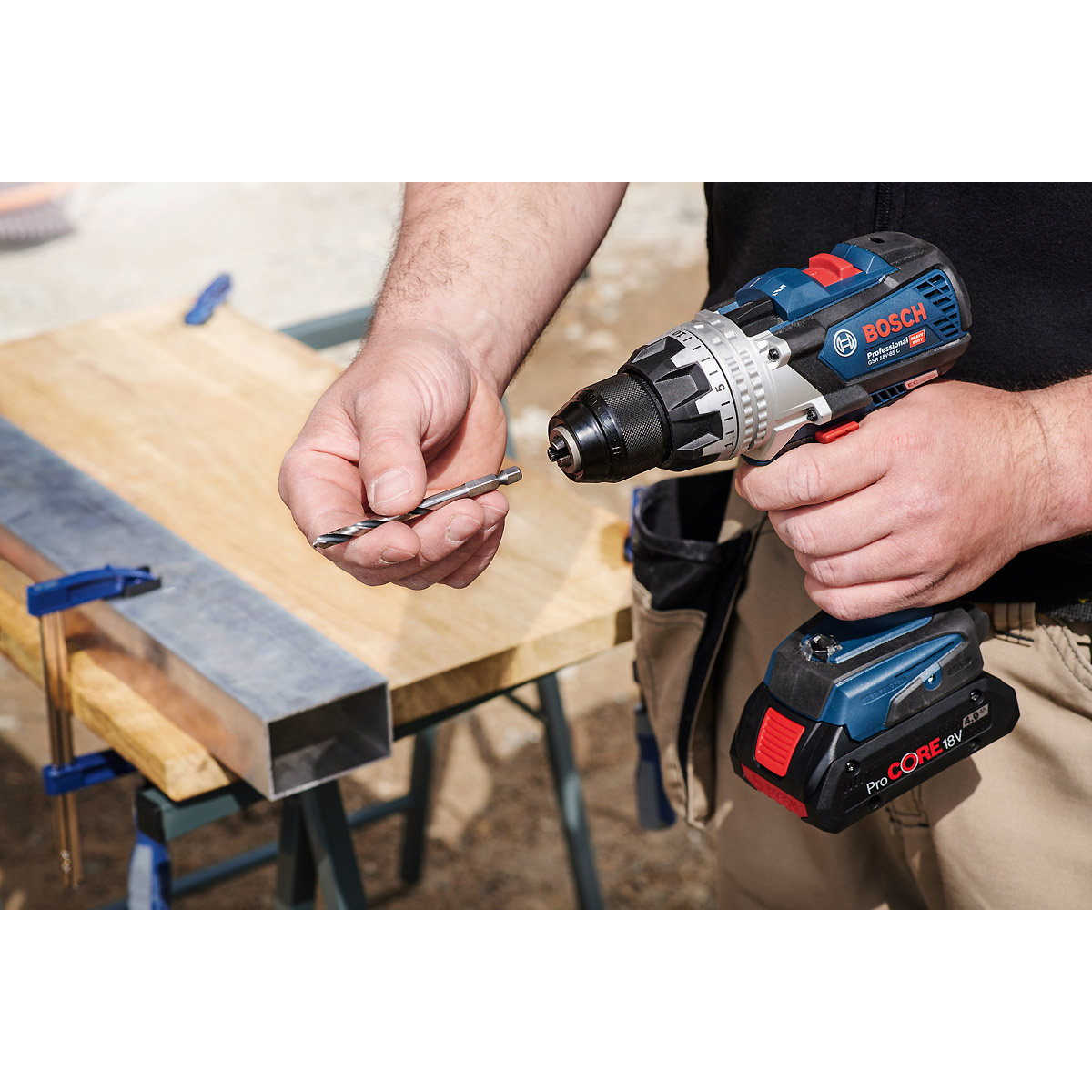 Bosch HSS-Spiralbohrer PointTeQ mit Sechskantschaft