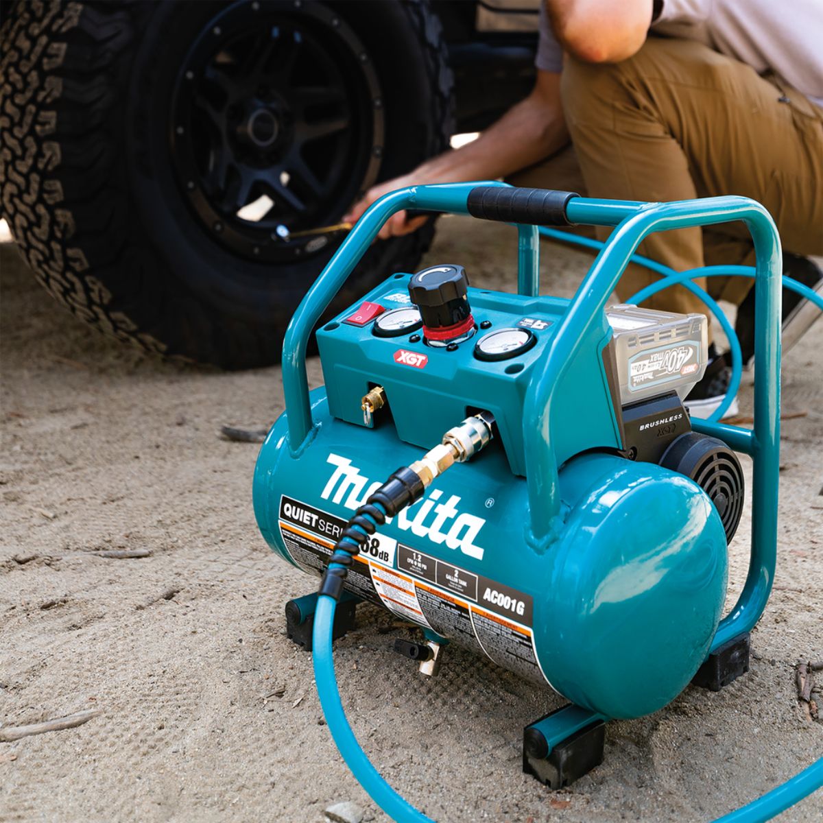 Makita Akku-Kompressor 9,3 bar 40V max. (ohne Akku, ohne Ladegerät)