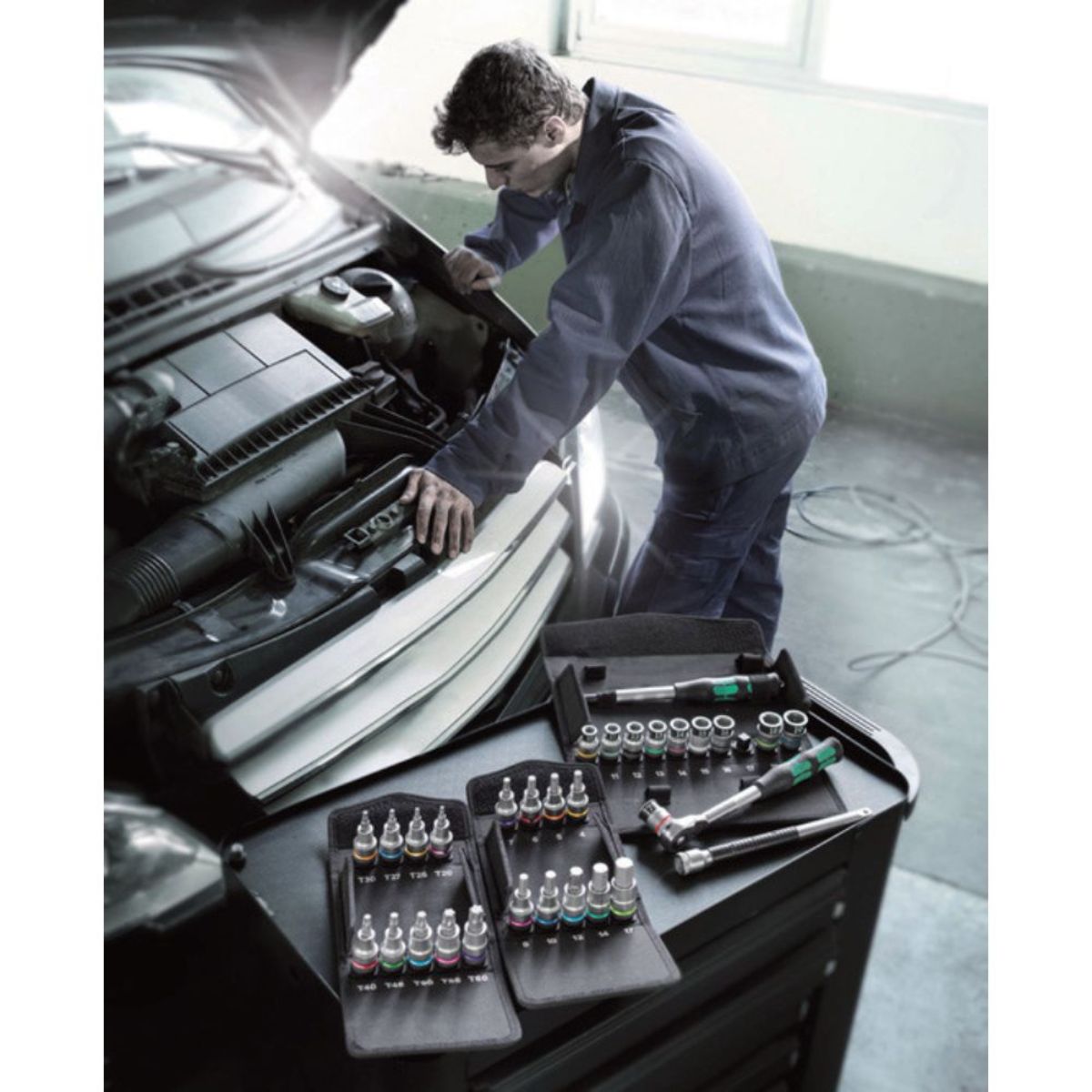 Wera 8006 SC 1 Zyklop Hybrid-Knarrensatz, 1/2"-Antrieb, metrisch, 13-teilig