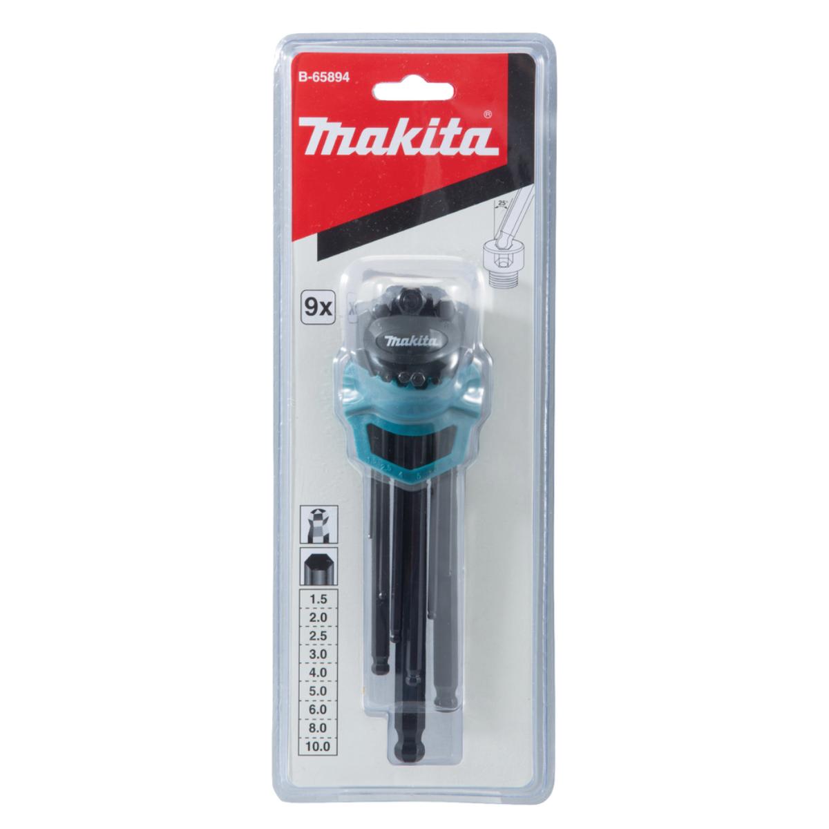 Makita Innensechskantschlüssel 9-teiliges Set, Ø 1.5-10 mm
