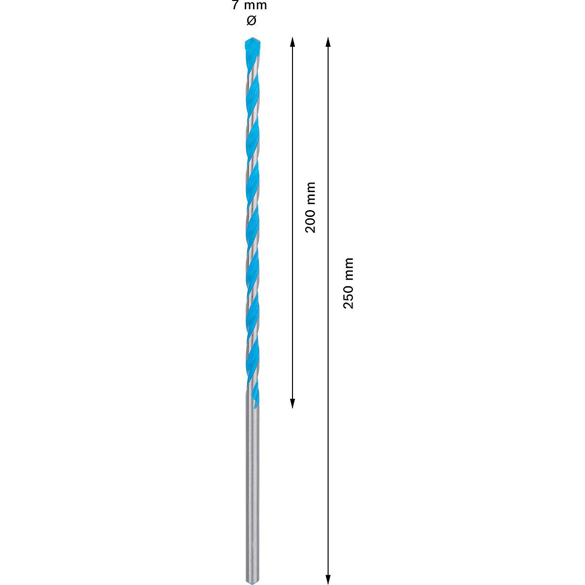 Bosch EXPERT CYL-9 MultiConstruction Bohrer, für Dreh- und Schlagbohrer ø 7.00 mm